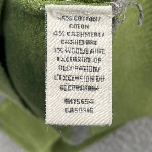 Abercrombie & Fitch Sweater Mens Small Green Grey Muscle Pullover - Picture 3 of 7